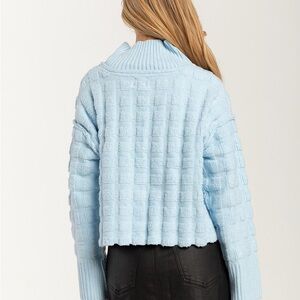 FREE PEOPLE Soul Searcher Mock Neck Womens Sweater L like new